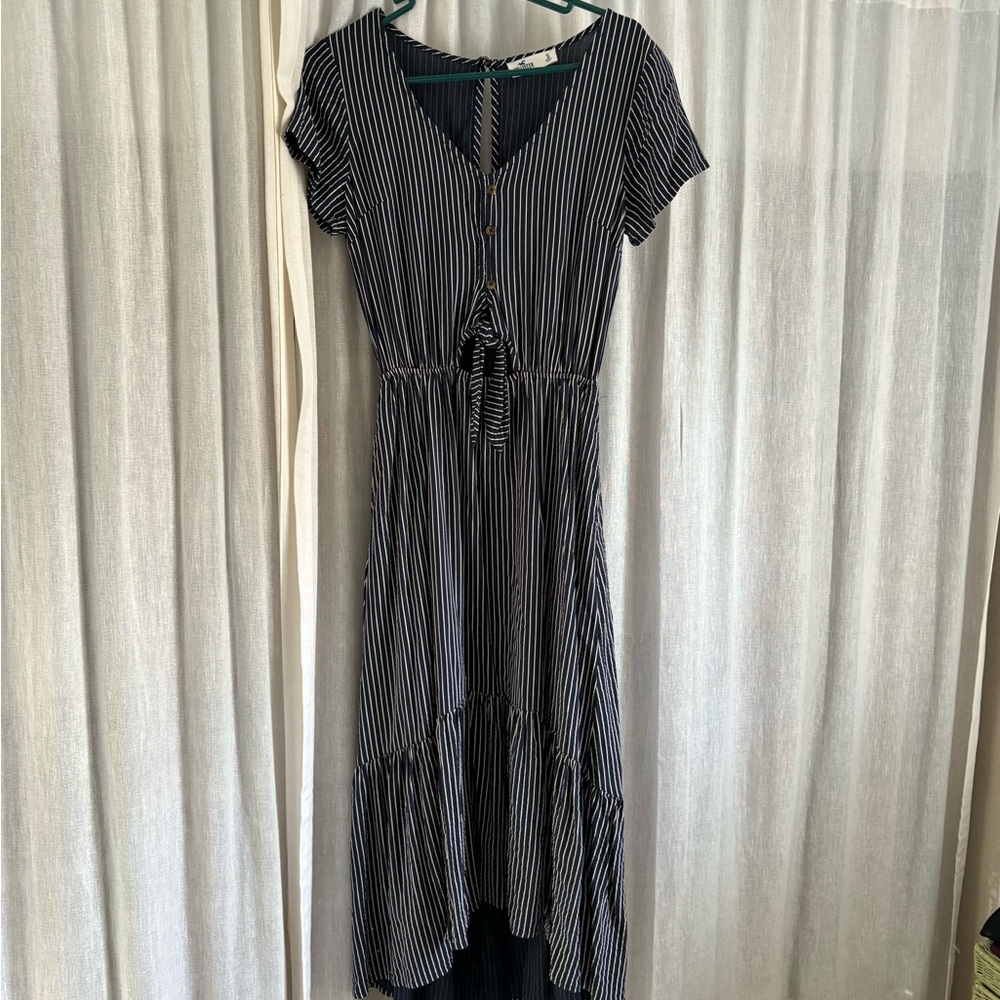 Hollister Pinstripe Midi Dress